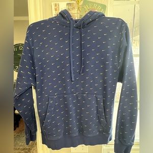 Nike Hoodie Sweatshirt Nike Logo Navy Blue Men’s Medium